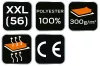 NEO TOOLS Polár Munkavédelmi kabát, tengerészkék, XXL 81-502-XXL