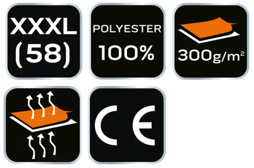 NEO TOOLS Polár Munkavédelmi kabát, sötétszürke, XXXL 81-503-XXXL