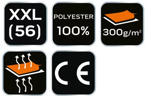NEO TOOLS Polár Munkavédelmi kabát, zöld, XXL 81-504-XXL