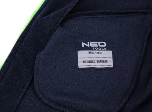 NEO TOOLS Polár Munkavédelmi kabát, PREMIUM, Cordura megerősítésekkel, L 81-506-L