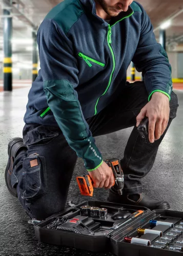 NEO TOOLS Polár Munkavédelmi kabát, PREMIUM, Cordura megerősítésekkel, XXL 81-506-XXL
