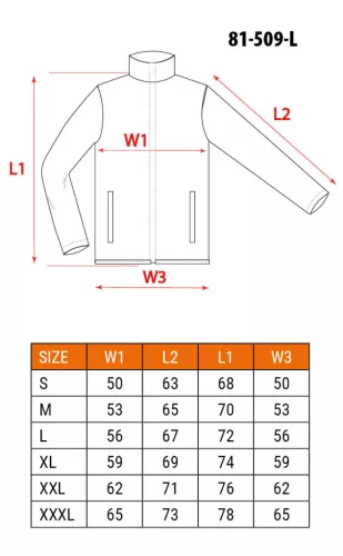 NEO TOOLS Polár Munkavédelmi kabát, gyapjú hatású, BASIC, fekete, L 81-509-L