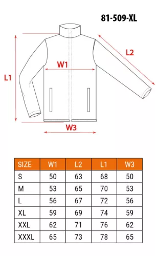 NEO TOOLS Polár Munkavédelmi kabát, gyapjú hatású, BASIC, fekete, XL 81-509-XL