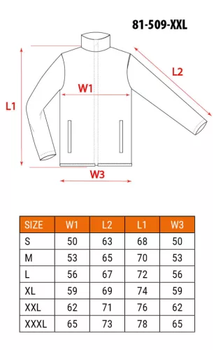 NEO TOOLS Polár Munkavédelmi kabát, gyapjú hatású, BASIC, fekete, XXL 81-509-XXL