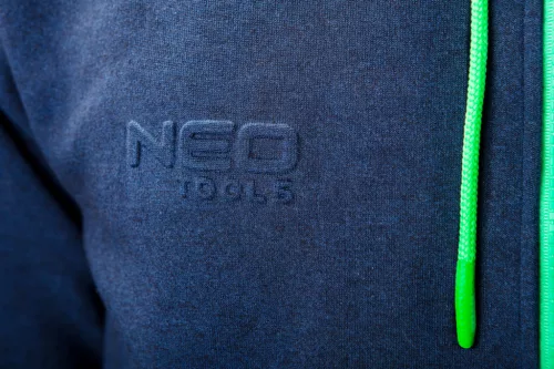 NEO TOOLS Munkavédelmi kabát, kapucnival PREMIUM, kétrétegű, 67% pamut + 33% poliészter, XXXL 81-511-XXXL