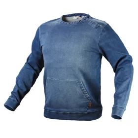   NEO TOOLS Munkapulóver, farmer, DENIM, 77% pamut, S 81-512-S