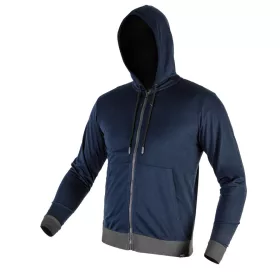   NEO TOOLS Munkavédelmi pulóver kapucnival COMFORT, sötétkék, 60% poliészter 40% műselyem, L  81-513-L