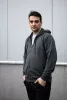 NEO TOOLS Munkavédelmi pulóver kapucnival COMFORT, szürke, 57% pamut 39% poliészter, M 81-514-M