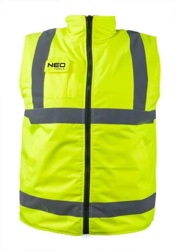 NEO TOOLS Kifordítható láthatósági Munkavédelmi mellény, L 81-520-L