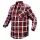 NEO TOOLS Flanel munkaing, piros-fekete-fehér, 100% pamut, L 81-540-L