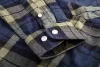 NEO TOOLS Flanel munkaing, kék-oliva-fekete, 100% pamut, S 81-541-S