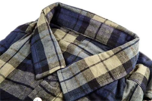 NEO TOOLS Flanel munkaing, kék-oliva-fekete, 100% pamut, XL 81-541-XL