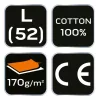 NEO TOOLS Flanel munkaing, tengerészkék-fekete, 100% pamut, L 81-545-L