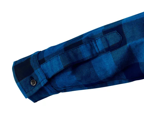 NEO TOOLS Flanel munkaing, tengerészkék-fekete, 100% pamut, M 81-545-M