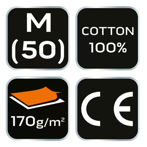 NEO TOOLS Flanel munkaing, tengerészkék-fekete, 100% pamut, M 81-545-M