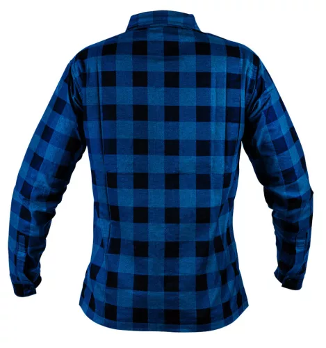 NEO TOOLS Flanel munkaing, tengerészkék-fekete, 100% pamut, S 81-545-S