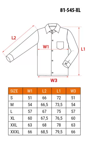 NEO TOOLS Flanel munkaing, tengerészkék-fekete, 100% pamut, XL 81-545-XL