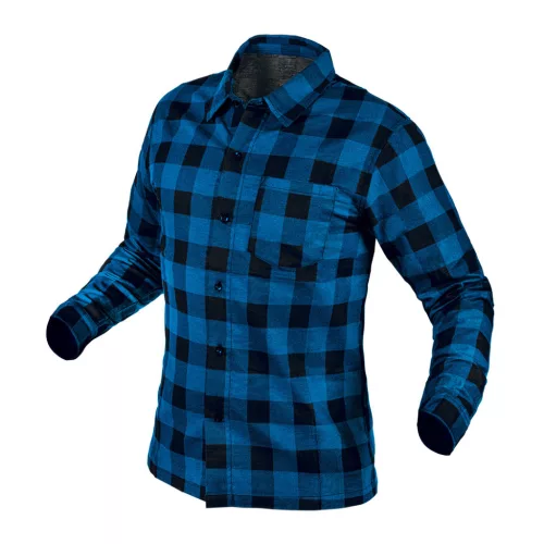 NEO TOOLS Flanel munkaing, tengerészkék-fekete, 100% pamut, XXL 81-545-XXL