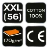 NEO TOOLS Flanel munkaing, tengerészkék-fekete, 100% pamut, XXL 81-545-XXL