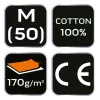 NEO TOOLS Flanel munkaing, zöld-fekete, 100% pamut, M 81-546-M