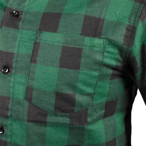 NEO TOOLS Flanel munkaing, zöld-fekete, 100% pamut, S 81-546-S