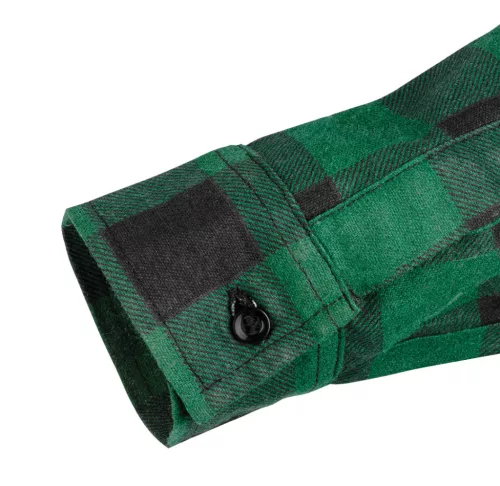 NEO TOOLS Flanel munkaing, zöld-fekete, 100% pamut, S 81-546-S