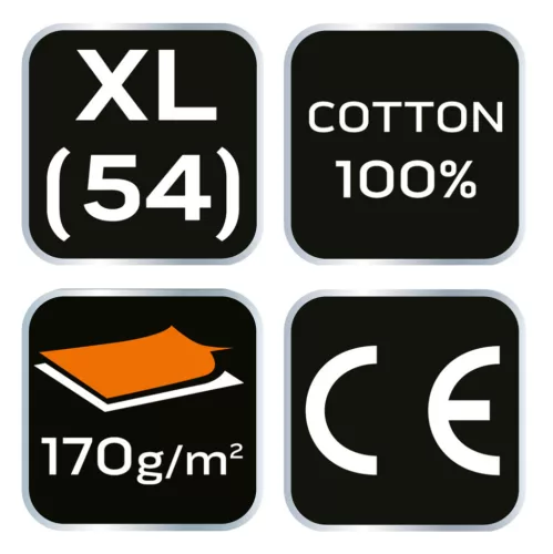 NEO TOOLS Flanel munkaing, zöld-fekete, 100% pamut, XL 81-546-XL