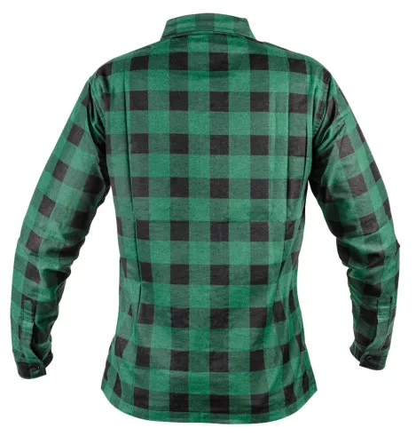 NEO TOOLS Flanel munkaing, zöld-fekete, 100% pamut, XXL 81-546-XXL
