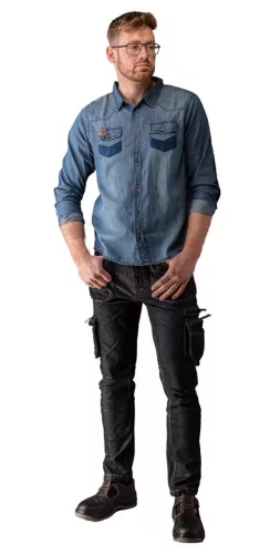 NEO TOOLS Farmer munkaing, DENIM, 100% pamut, XXXL 81-549-XXXL