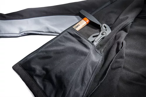 NEO TOOLS Softshell Munkavédelmi kabát, Víz- és szélálló, L/52 Vízálló (5000mm), szellőztető szelepek (3000mpv), L 81-550-L
