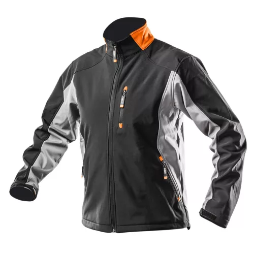 NEO TOOLS Softshell Munkavédelmi kabát, Víz- és szélálló, M/50 Vízálló (5000mm), szellőztető szelepek (3000mpv), M 81-550-M