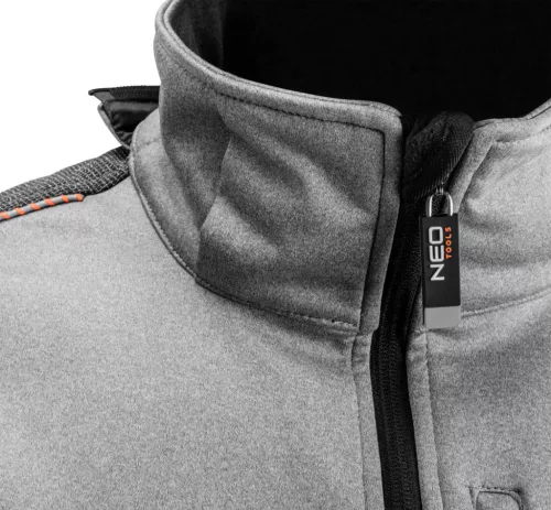 NEO TOOLS Softshell Munkavédelmi kabát, levehető kapucnival, XL 81-551-XL