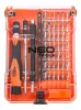 NEO TOOLS Műszerész, precíziós csavarhúzókészlet, bitekkel, nyéllel és hosszabbító szárakkal, 45db-os 06-111-1