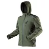 NEO TOOLS Terepmintás, softshell Munkavédelmi kabát, víz- és szélálló, kapucnis, CAMO, vízáll.:5000mm, légáter.:3000g/m2/24h, L 81-553-L