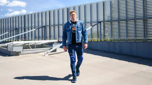 NEO TOOLS Farmer Munkavédelmi kabát, DENIM, béléssel, XL 81-557-XL