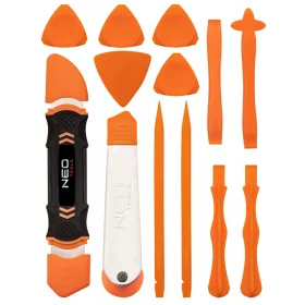   NEO TOOLS Műszerész szétválasztó készlet 13db, okostelefonok, táblagépek, laptopok. Műanyag 06-127