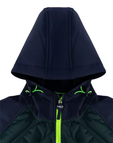 NEO TOOLS Softshell Munkavédelmi kabát, steppelt betéttel, PREMIUM, XXXL 81-559-XXXL