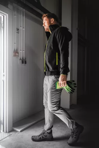 NEO TOOLS Softshell munkavédelmi kabát, fekete-sárga, L 81-562-L