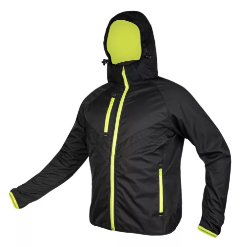 NEO TOOLS Softshell munkavédelmi kabát, fekete-sárga, L 81-562-L