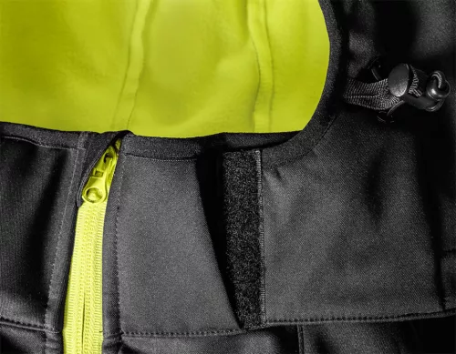 NEO TOOLS Softshell munkavédelmi kabát, fekete-sárga, XL 81-562-XL