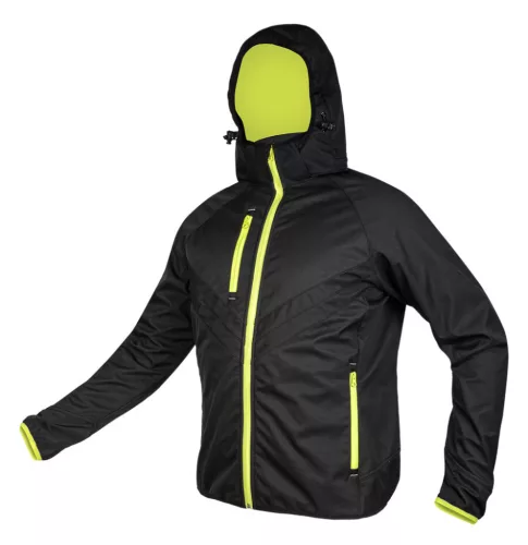 NEO TOOLS Softshell munkavédelmi kabát, fekete-sárga, XXXL 81-562-XXXL