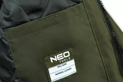 NEO TOOLS Téli Munkavédelmi kabát, olíva, CAMO, S 81-573-S