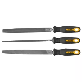   TOPEX Reszelő készlet 3db, (lapos, félkör, kör), 200mm 06A230