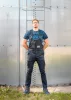 NEO TOOLS Munkavédelmi póló, CAMO Navy, tengerészkék, terepmintás, 100% pamut, M 81-603-M