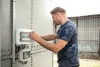 NEO TOOLS Munkavédelmi póló, CAMO Navy, tengerészkék, terepmintás, 100% pamut, S 81-603-S