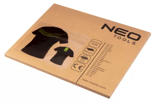 NEO TOOLS Munkavédelmi póló, Premium PRO, fekete, XL 81-609-XL