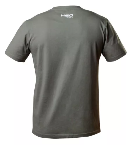 NEO TOOLS Munkavédelmi póló, CAMO, feliratos, olíva, 100% pamut, 180g/m2, XXL 81-612-XXL