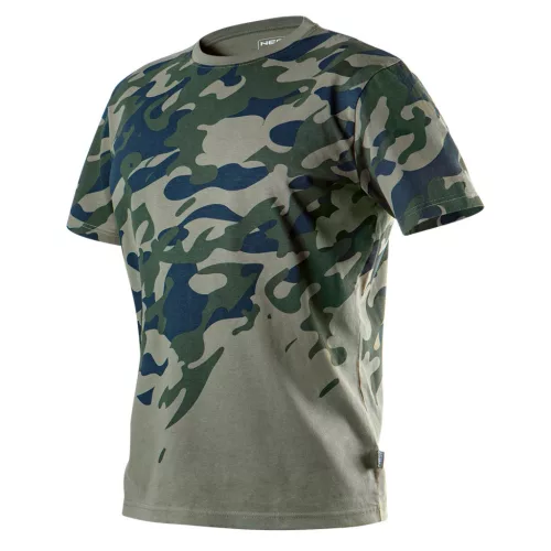 NEO TOOLS Munkavédelmi póló, CAMO, terepmintás, olíva, 100% pamut, 180g/m2, L 81-613-XXL