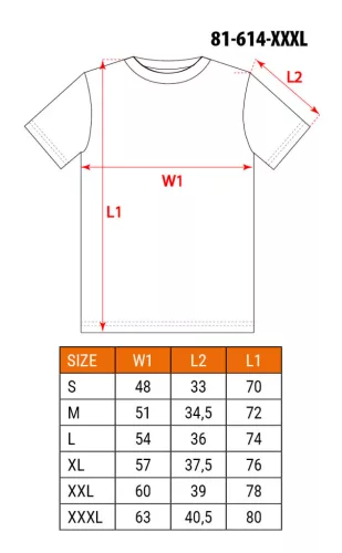 NEO TOOLS Munkavédelmi póló, Prémium, lélegző hálós panel, 92% Poliészter + 8% Spandex, 220 g/m2, XXXL 81-614-XXXL
