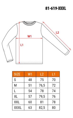 NEO TOOLS Munkavédelmi póló, PREMIUM, Hosszú ujjú, PREMIUM márkajelzéssel, XXXL 81-619-XXXL